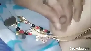 Telugu aunty Boob press