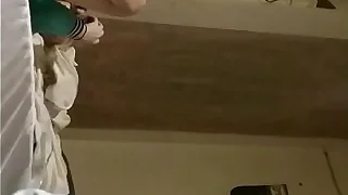 My Little Sister Accidentally Showed Her Pussy (Voyeur)