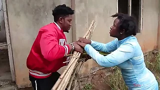 A blind woman went to release some firewood in the bush, a village prince came to help her then took her home for a nice fuck