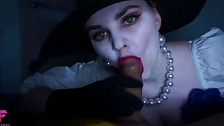 Lady Dimitrescu will fuck you. Cosplay. Resident Evil Village.
